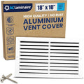 18x10 Inch (Duct Opening) Air Return Vent Cover Decorative – Premium Aluminum AC Vent Cover for Ceiling & Wall, Rustproof Grille, Ideal for Home HVAC Grille, Durable & Easy to Install by ACLAMINAIRE by LAMINAIRE