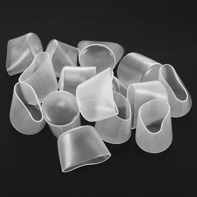 uxcell 20pcs Rubber End Caps 33mm ID Vinyl Round Tube Bolt Cap Cover Thread Protectors Clear - Image 4