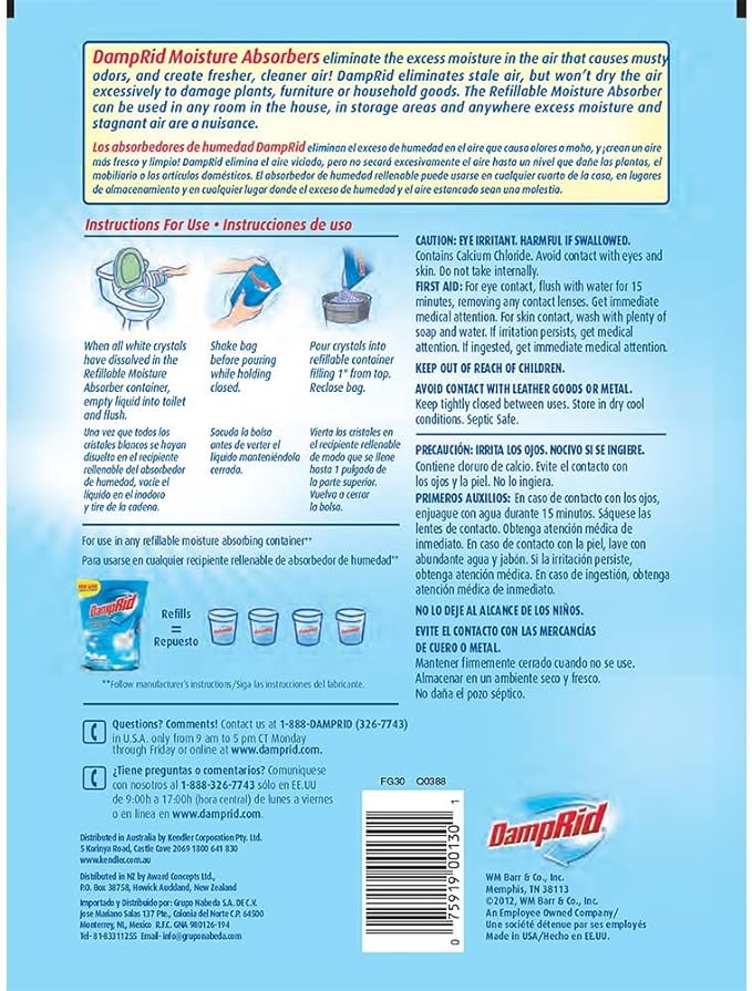 Damp Rid Moisture Absorber Refill 42 Oz (Pack of 6) - Image 2