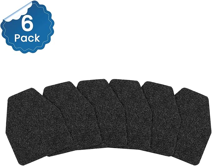6 Pack Commercial Urinal Mats, Non-Slip Urinal Floor Mat for Men's Bathroom, Washable Rubber Urinal Pads for Business Bathroom - Image 4