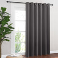 NICETOWN Sliding Door Curtains, Wide Thermal Blackout Patio Door Curtain Panel, Sliding Door Drapes/Draperies with Grommet Top (Gray, W80 x L84) by NICETOWN