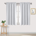 DWCN White Room Darkening Blackout Curtains - Thermal Insulated Privacy Energy Saving Window Curtain Drapes 52 x 54 inch Length, Set of 2 Bedroom Living Room Curtains by DWCN