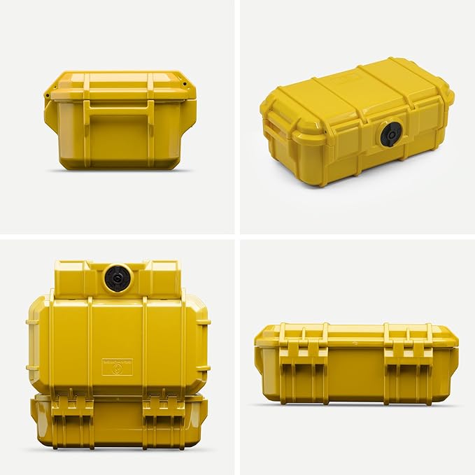 Evergreen 57 Waterproof Dry Box Protective Case - Travel Safe/Mil Spec/USA Made - for Cameras, Phones, Ammo Can, Camping, Hiking, Boating, Water Sports, Knives, & Survival (Yellow) - Image 2