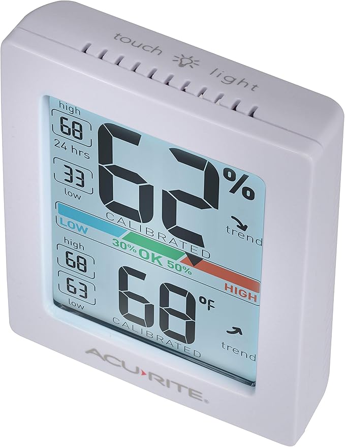 AcuRite Pro Humidity Meter & Thermometer with Touch Activated Backlight - Image 6