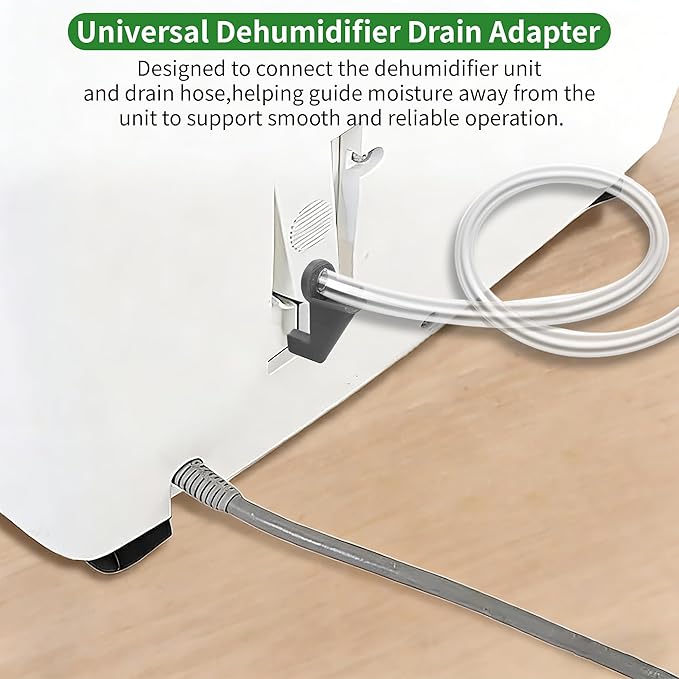 Upgraded Dehumidifier Drain Hose Adapter, Gray Connector for AeonAir Whirlpool Idylis Dehumidifiers, Secure Fit Drainage Pipe Replacement Compatible with VB015PF5.5-5000 - Image 7