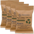 Kraft Clay Desiccants Packs for Safe, 132 Gram 500 Packs Dehumidifier for Gun Safe, 4 Unit Military Grade Moisture Absorbers, Conforms to MIL-D-3464E Type I & II Absorbents by Wisesorb