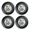 4 Pack Mini Digital Hygrometer Gauge Indoor Thermometer, LCD Monitor Temperature Outdoor Humidity Meter for Greenhouse Jars Incubators Guitar Case, Fahrenheit (℉) or Celsius(℃) by Unknown