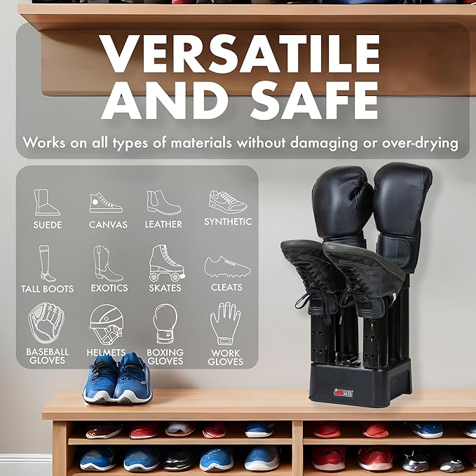 JobSite Mighty Dry Boot Dryer with Rubber Drip Tray - Boots Dryer with Heat Blower Fan - Fast Glove & Shoe Dryer - Helps Reduce Odor - Image 6