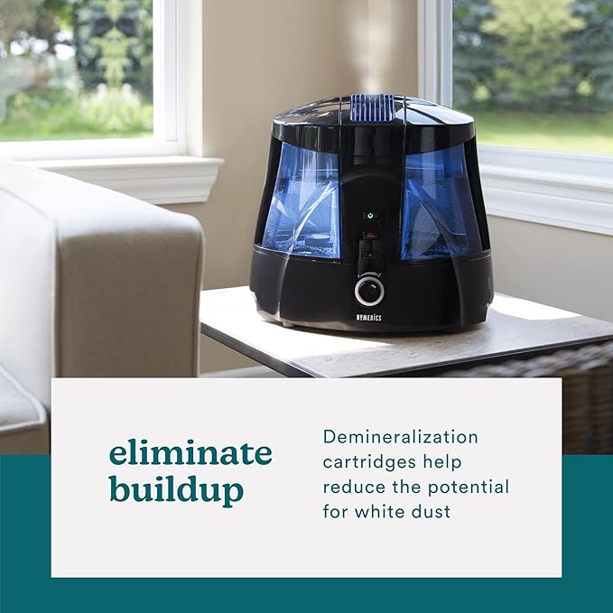 HoMedics Demineralization Cartridge for Ultrasonic Humidifiers – 4-Pack Humidifier Filter Replacements, Filters Mineral Deposits and Purifies Water in Air Humidifiers for Bedroom, Plants, Office Blue - Image 6