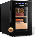 NEEDONE Cigar Humidor 16L Pro 1S, Smart Humidity & Temp Quiet Control System 2.0, Thermostatic Electric Cabinet for 100 Counts with Digital Hygrometer, Spanish Cedar Wood, Gifts for Men by NEEDONE