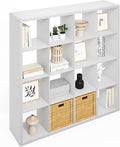 Furinno Simple Cube Storage Organizer, 16-Cube Display Shelf, Open Back Shelving Unit, Storage Shelves, Extra Thick Frame, for Organization and Storage, Living Room, Home Office, White by Furinno-FitsYourSpaceFitsYourBudget