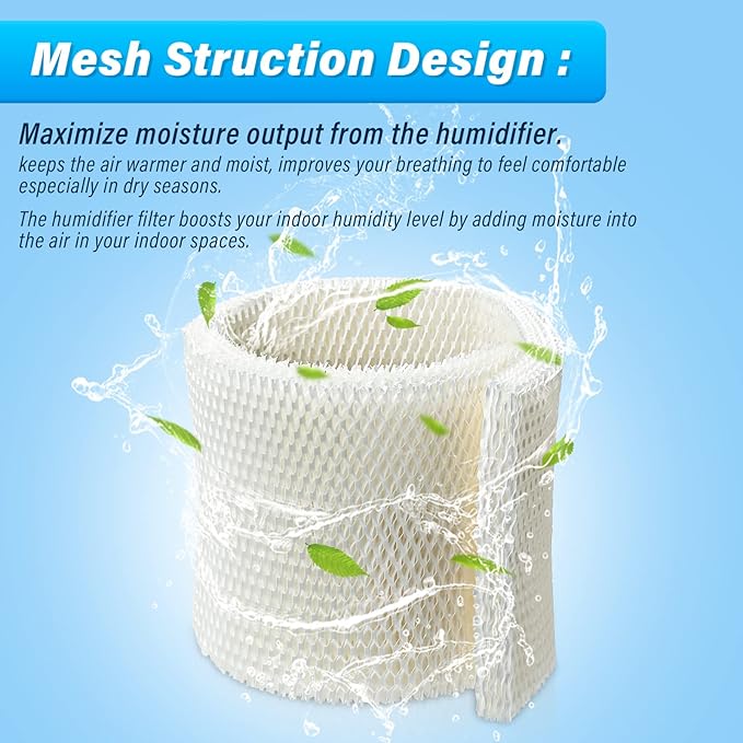 MAF2 Super Wick Humidifier Filter, for Aircare/Essick Air/Moist Air Humidifier MA0600, MA0601, MA0800, MA08000, Kenmore 5408,154080,32 15508 Filters, Humidifier Replacement Wicks - 2-Pack - Image 3