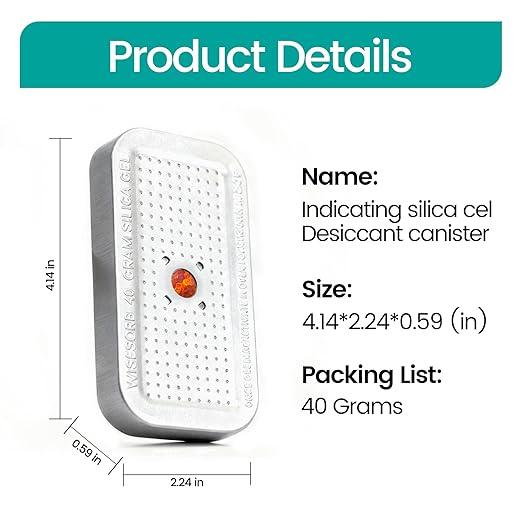 240G 2 Pack Reusable Silica Gel Desiccant Dehumidifier Bags, Color Indicating Moisture Absorbers for Car, Closet, Garage, 3D Filaments, Emoisture, Microwave Rechargeable Reusable Drying Bags - Image 2