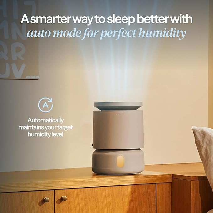 BLUEAIR Room Humidifier - DreamWell - 48Hr Top-Fill Mist-Free InvisibleMist Technology Aroma Stone for Essential Oils and Soothing Mood Lighting - Quiet Operation for Bedroom and Home Use, Grey - Image 9