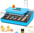 25 Egg Incubator Digital Poultry Hatcher Machine with Automatic Egg Turning, incubators for Hatching Eggs, Temperature & Humidity Control, LED Screen, General Purpose Incubator by ABTOR
