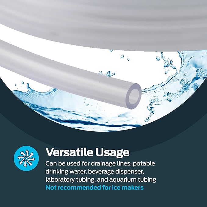 Eastman 1/2 Inch ID (5/8 Inch OD) PVC Clear Vinyl Tubing,10 Foot Length,98568,(Pack of 10) - Image 3