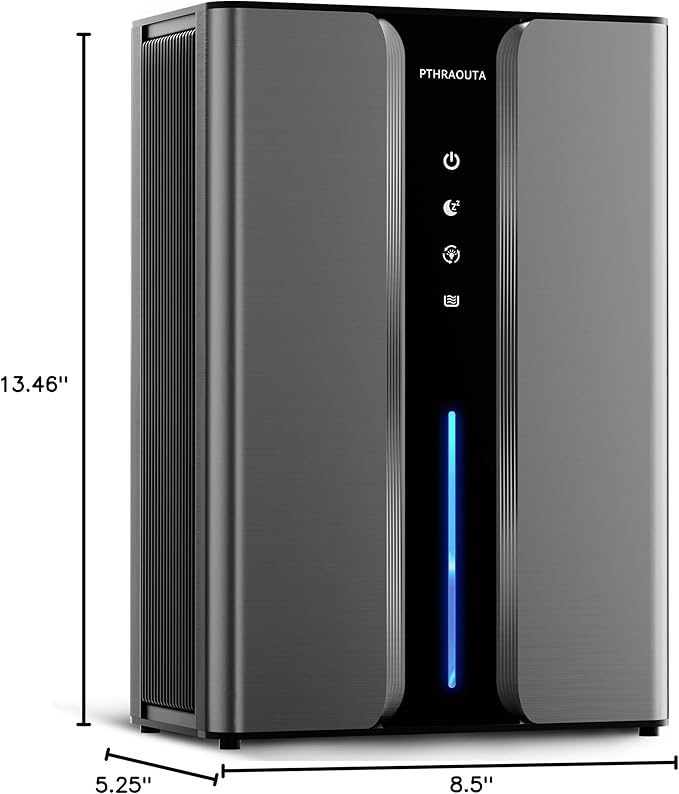 Home Dehumidifier with Drain Hose, (950 sq.ft) 95oz Quiet dehumidifier for Bathroom Bedroom, with Air Reusable Filter Indoor deshumidificador for Basement RV Closet - Image 10