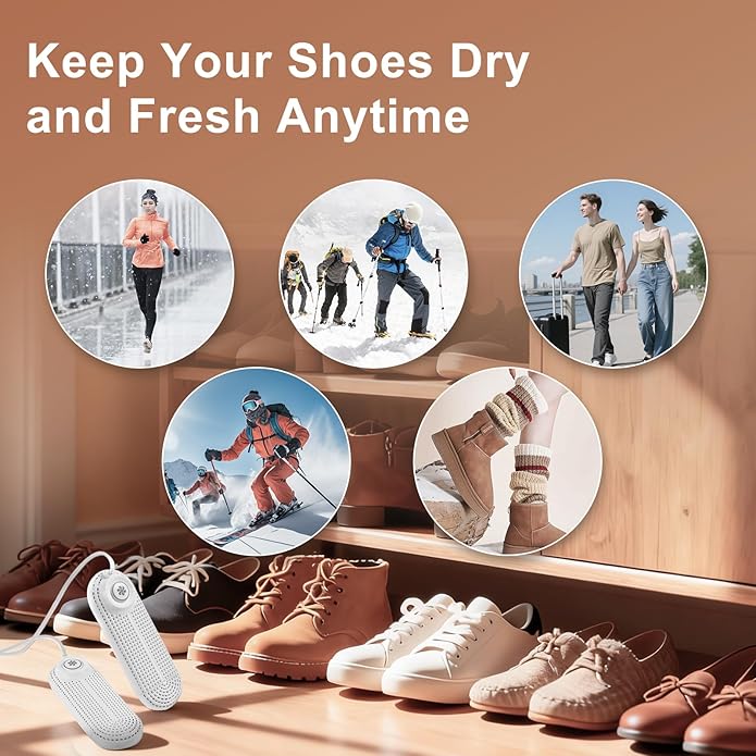 Electric Boot Dryer, Shoe Warmer with IC Controller, Footwear Travel Dryers Silent with 3/6/9 Hours Timer - Image 7