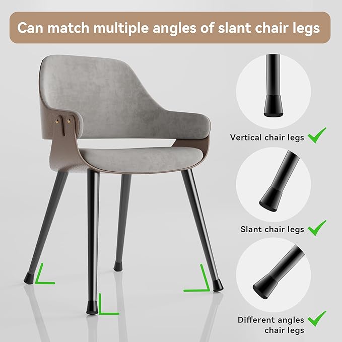 24PCS Extra Small Chair Leg Floor Protectors for Hardwood Floors, Furniture Sliders for Chair Legs, 360°Felt Pad Bottom Wrapped Thickening Furniture Pads Cap Covers to Scratch and Reduce Noise - Image 5