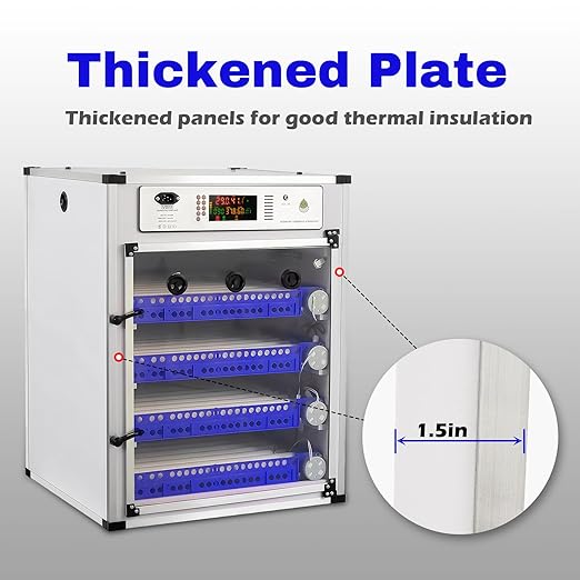 340 Eggs Incubator ，Automatic Incubator for Hatching Eggs, with Automatic Egg Turning and Temperature Humidity Control, Poultry Hatching Incubator for Chicken Duck Goose Quail Bird - Image 3