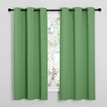 NICETOWN Room Darkening Curtains for Kitchen, Forest Green, Set of 2, 42 inches Wide by 50 inches Long, Window Treatment Thermal Insulated Solid Grommet Room Darkening Curtains/Drapes for Bedroom by NICETOWN