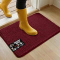 GORILLA GRIP SOAKSTOPPER Dog Door Mat, Machine Washable Rug Absorbent Doormat Captures Moisture Mud Dirt, Quick Dry Soft Chenille Entryway Rugs Indoor Entrance Mats for Dog Paws, 24x17 Burgundy by GorillaGrip