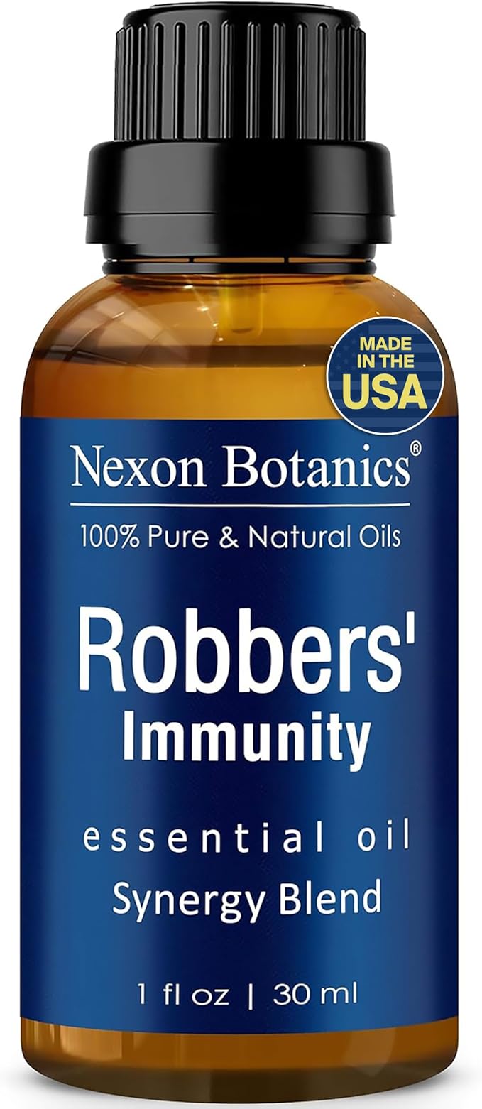 Robbers' Immunity Essential Oil Blend 30 ml - Immune Boost Aromatherapy for Diffusers - Natural Shield Against Impurities - Nexon Botanics by NexonBotanics