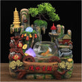 Tabletop Fountains Desktop Fountain Indoor Fountain Bonsai Water Feature Home and Office Lucky Fengshui Fish Tank Rockery Fountain Indoor Air Humidifier Garden Decoration Tabletop Fountain Indoor by Unknown