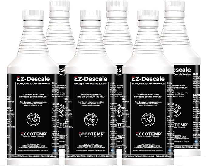 Eccotemp EZ Flush Descaling Solution, 32 oz. (6 Pack) by Eccotemp
