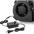 GDSTIME 120mm Blower Fan, AC 110V 220V DC 12V Powered Fan with Speed Control, for Receiver DVR Xbox Modem AV Cabinet Cooling by GDSTIME