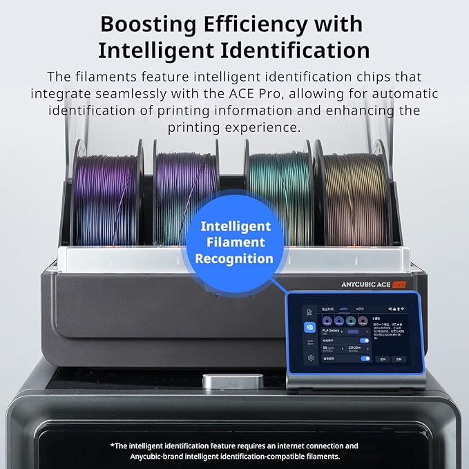 ANYCUBIC Galaxy PLA 3D Printer Filament, Sparkle Glitter PLA, Chameleon Changing Colors, 3D Printing PLA Filament 1.75mm Dimensional Accuracy +/- 0.03mm, 1KG Spool (2.2 lbs), Galaxy Blue - Image 7
