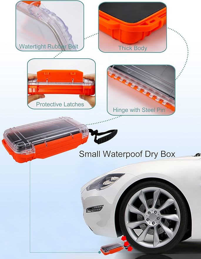 Avlcoaky Dry Box Waterpoof Dry Box Small Dry Box Waterproof for Boat Waterproof Containers Kayak Dry Storage Box - Image 6