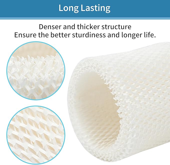 Humidifier Filter for Canopy Humidifier Bedside, Long-Last Wood Pulp Canopy Filter Replace for Canopy Humidifier Filter, 4-Pack, White - Image 5