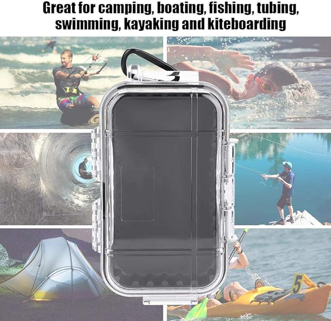 Tbest Waterproof Dry Box Airtight Outdoor Shockproof Storage Case Multipurpose Carry Box Container Inner Rubber Pad Detachable 4 Colors - Image 2