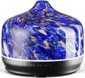 Porseme 500ml Glass Essential Oil Diffuser Aromatherapy Ultrasonic Cool Mist Humidifier 15-21 Running Hours Waterless Auto-Off Air Diffusers for Sleeping Yoga Office Working Spa and Rest (Deep Blue) by Porseme