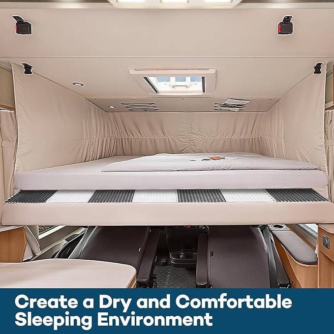 LILXIU Plastic Mattress Underlay 82.6 X 70.8 Inch RV Mattress Underlay Moisture Barrier Queen Size Under Mattress Ventilation for RV Boat Camper - Image 5