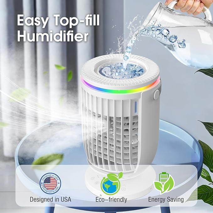 Humidifiers for Bedroom,with Large Tank, Easy to Clean & Fill,Ultra-Quiet (30dB) Supersized Cool Mist Air Humidifier for Baby Nursery, Plants, Office, 7-Color Ambient Nightlight - Image 7