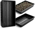 Mr. Pen- Plastic Growing Trays, 10 Pack, Black, 17”x10”, Plant Tray, Seed Tray, Seedling Tray, Propagation Tray, Plant Trays for Seedlings, Seedling Starter Trays, Microgreens Growing Trays by MrPen