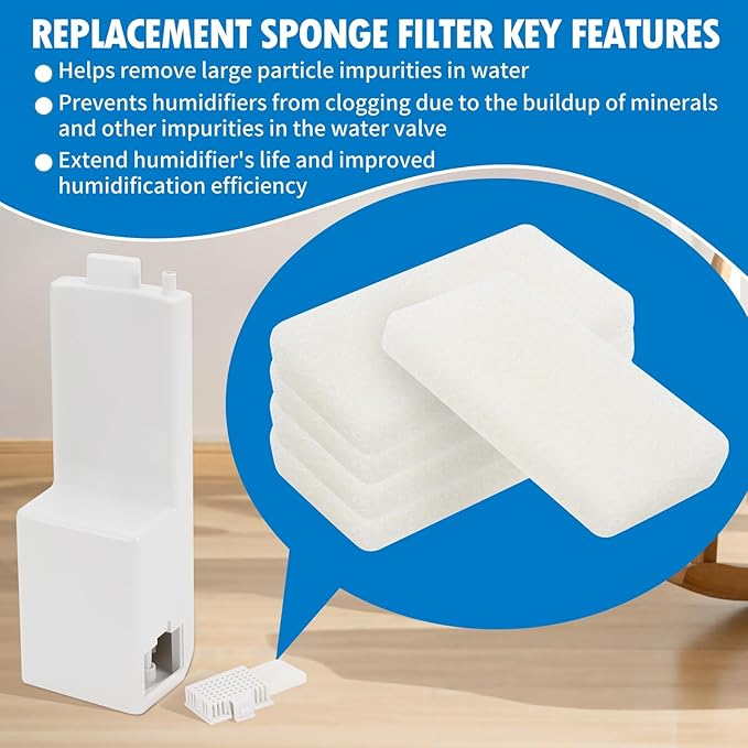 Humidifier Wick Filter Replacement Compatible with BLUEAIR Premium Smart Humidifier(Model: H35i), Evaporative Washable Humidification Filter, 4 Pack - Image 6