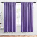 NICETOWN Window Curtains Blackout Drapes, Lilac Purple, 1 Pair, 52 by 72-Inch, Thermal Insulated Solid Rod Pocket Blackout Curtains/Draperies for Living Room by NICETOWN
