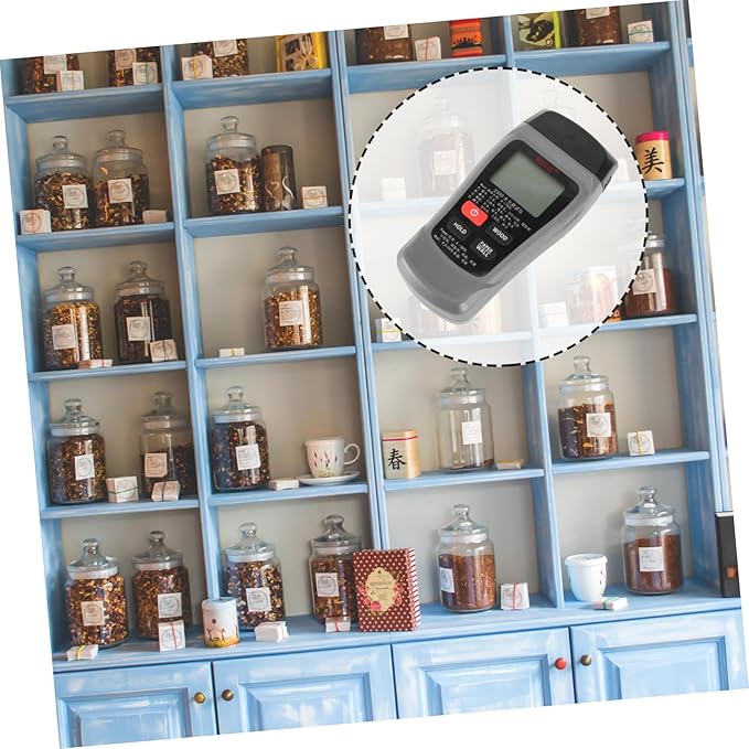 Angoily 3pcs Moisture for House Wood Moisture Tool Plant Humidity Monitor Indoor Humidity Battery Design Grey - Image 2