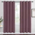 NICETOWN Dry Rose Blackout Curtains 78" Long for Office, Dining Room, 55" Wide, 2 Pieces, Guest Room, Sound Reducing Heat and Cold Block Curtain Panels for Modern Room Decorative by NICETOWN