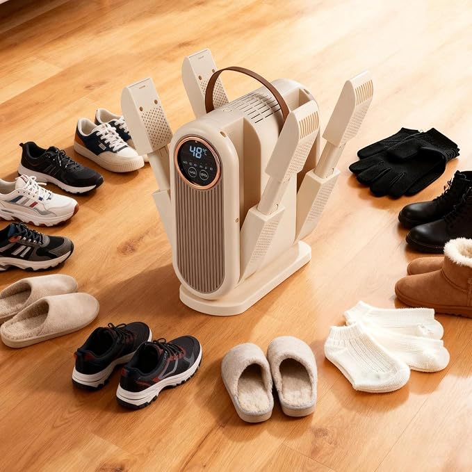 Boot and Shoe Dryer - Portable Handheld Dryer for Sneakers, Gloves and Socks, Fast Drying, Adjustable Timer, Energy Saving, Can Add Rose Salt to Help Reduce Odor - Image 5