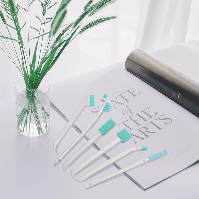 8Pcs Small Cleaning Brush for Household Use, Bottle Brush Cleaner, Scrub Brushes for Cleaning, Crevice Cleaning Tool For Gaps Corner Water Bottles Small Spaces Keyboard, Window Door Track - Image 8