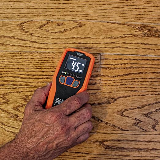 Klein Tools ET140 Pinless Moisture Meter for Non-Destructive Moisture Detection in Drywall, Wood, and Masonry; Detects up to 3/4-Inch Below Surface - Image 10