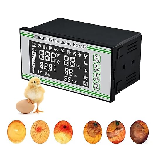 Xm-18S Egg Poultry Incubator System, 110V Automatic Egg Incubator Controller Thermostat Temperature Humidity Sensor - Image 9