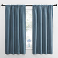 NICETOWN RV Blackout Curtains for Camper Windows, Smoky Blue, 29" Wide by 50" Long, 2 PCs, Short Blackout Curtains & Drapes, Thermal Insulated Blackout Curtain Panels for Kids Room, Play Room by NICETOWN