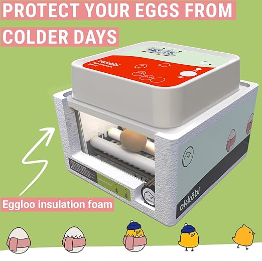 OBI-12 Incubator for Hatching Eggs – 36 Eggs, Easy to Use, Stable Temperature & Humidity Control with Eggloo Insulation - Orange - Image 7