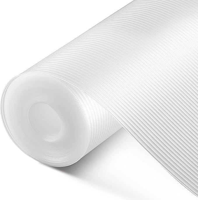 Shelf Liner, Drawer Liner, 12 Inches x 20 FT Cabinet Liner for Kitchen Cabinets Non-Adhesive Shelf Liners, Waterproof Shelf Paper with Non-Slip, Durable Liners, Clear by Iwtmm