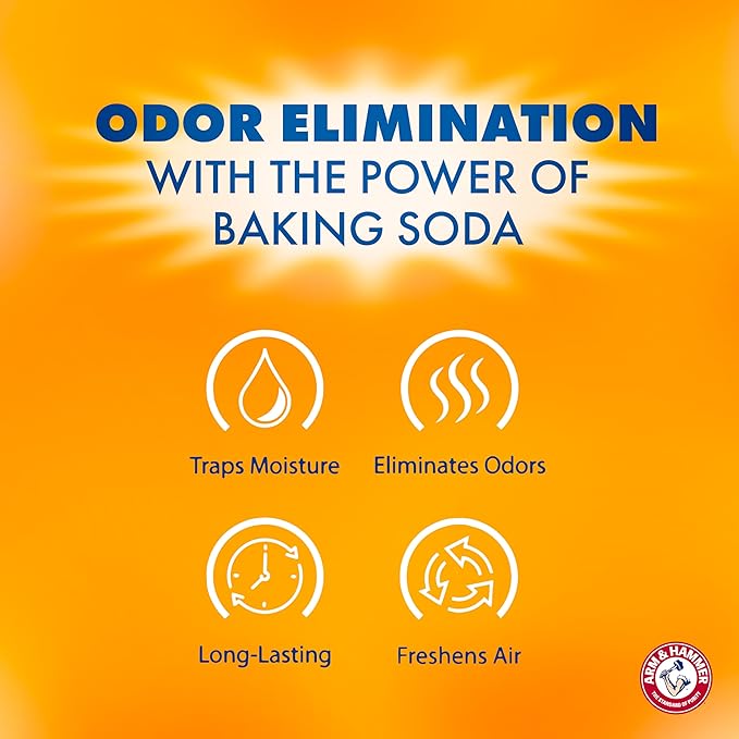 Arm & Hammer Clean Burst Moisture Absorber and Odor Eliminator Tubs, 14 oz., 6 Pack, Attract and Trap Excess Moisture, Eliminate Musty Odors, Convenient and Effective - Image 4